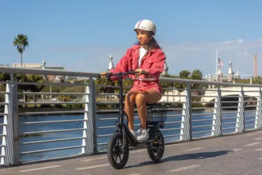 electric scooter with seat