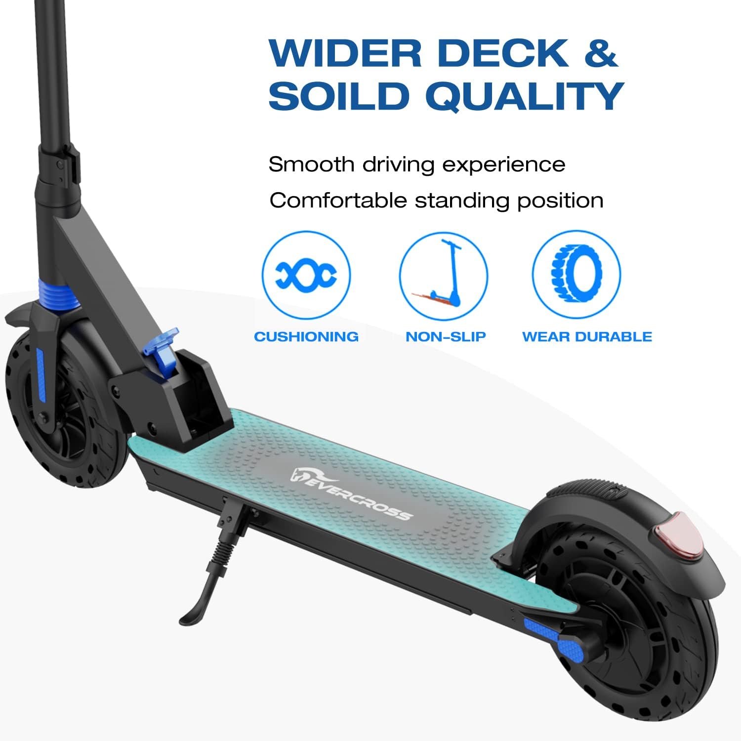 EVERCROSS Electric Scooter EV08S, Folding Electric Scooter for Adults with 8 Honeycomb Tires, 350W Up to 15 MPH  12-15 Miles E-Scooter, Adult Electric Scooter with 3 Speed Modes
