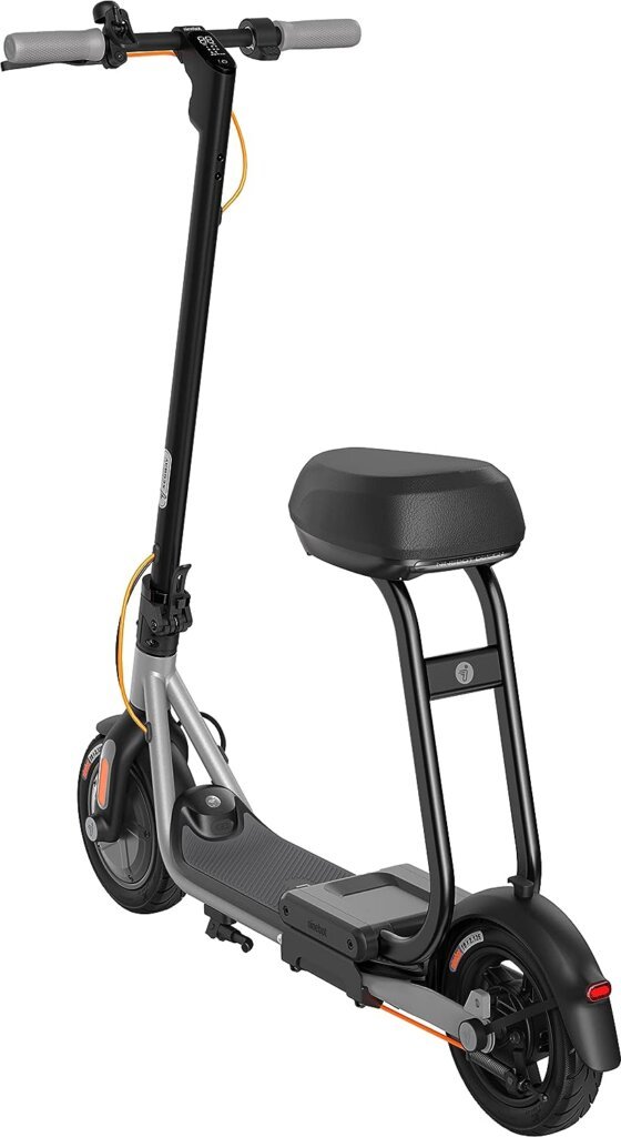 Segway Ninebot D40X KickScooter Plus Seat with 23.6-mile Operating Range - Black